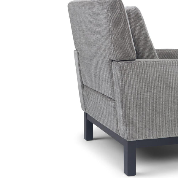 Pewter Linen Style Fabric | Carrigan Club Chair