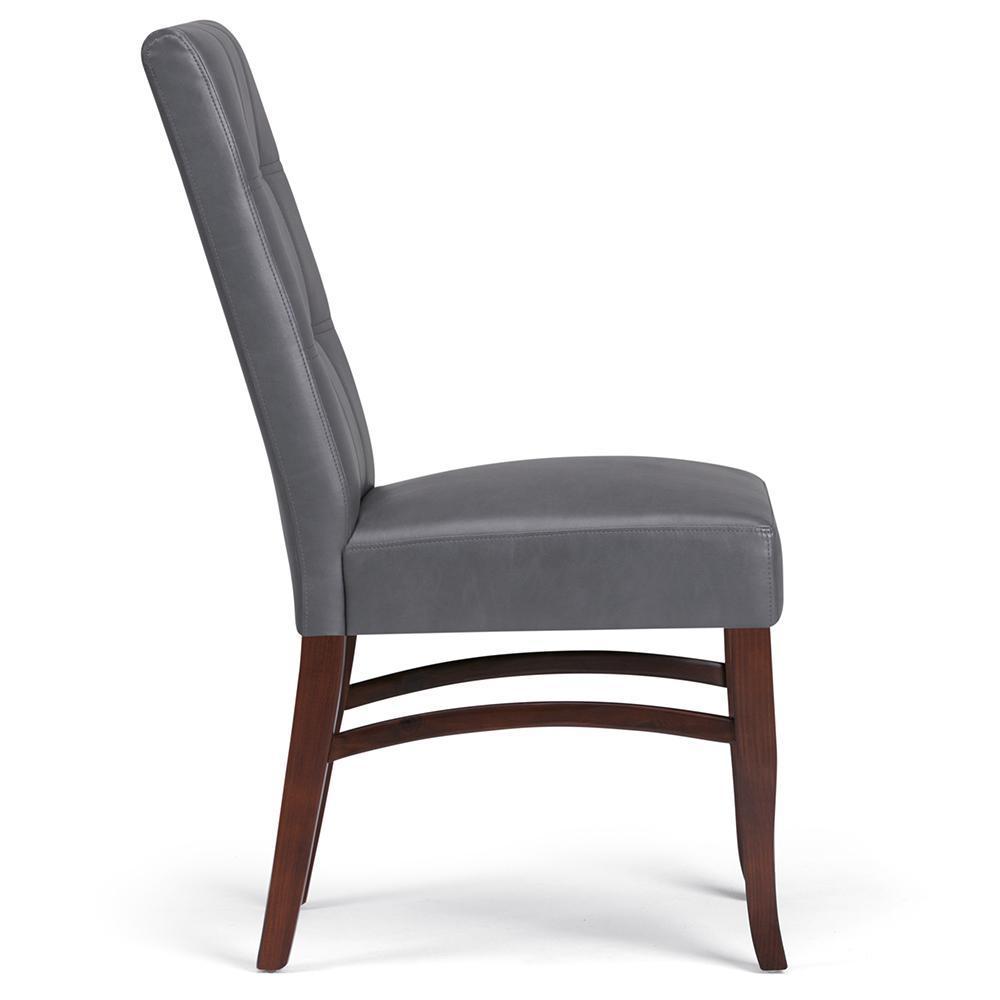 Stone Grey Vegan Leather | Ezra Deluxe Dining Chair (Set of 2)