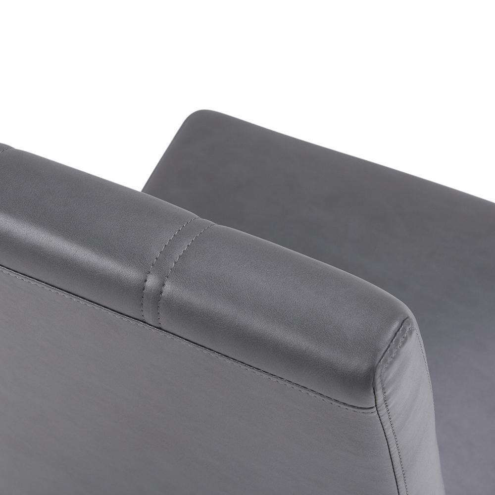 Stone Grey Vegan Leather | Ezra Deluxe Dining Chair (Set of 2)