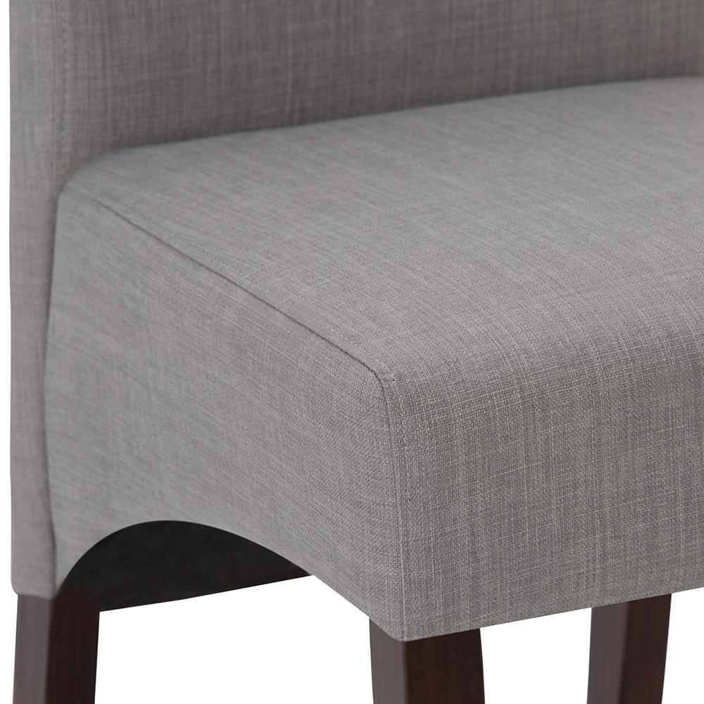Dove Grey Linen Style Fabric | Avalon Large 7 piece Dining Set