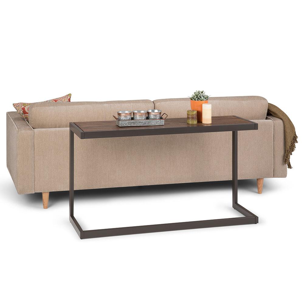 Rustic Natural Aged Brown | Erina Console Sofa Table