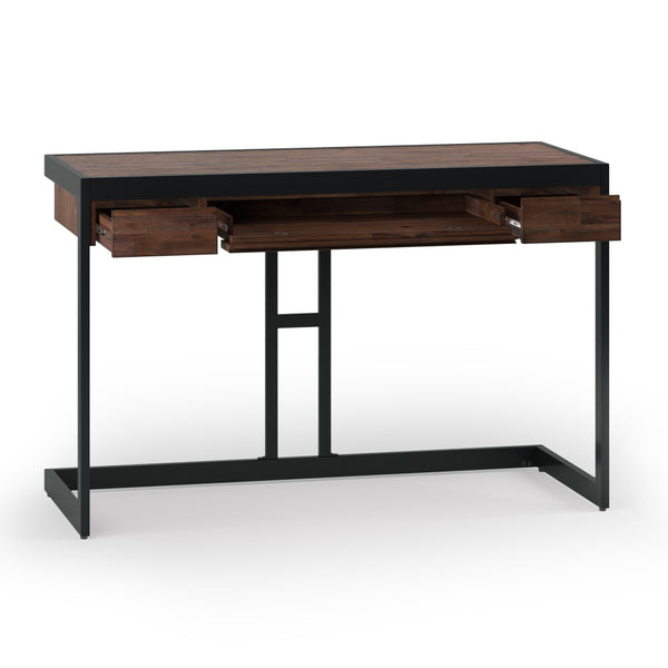 Distressed Charcoal Brown | Erina Small Desk