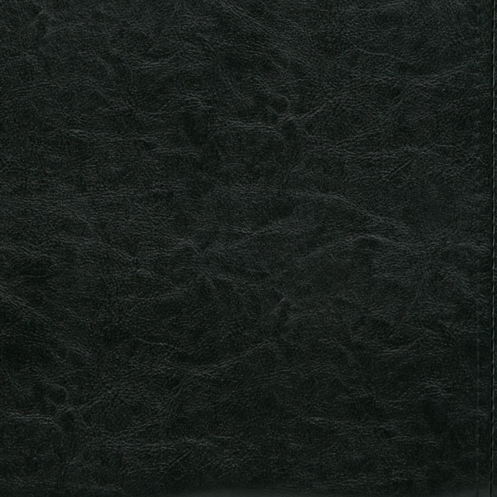 Midnight Black Vegan Leather | Avalon Vegan Leather Storage Ottoman