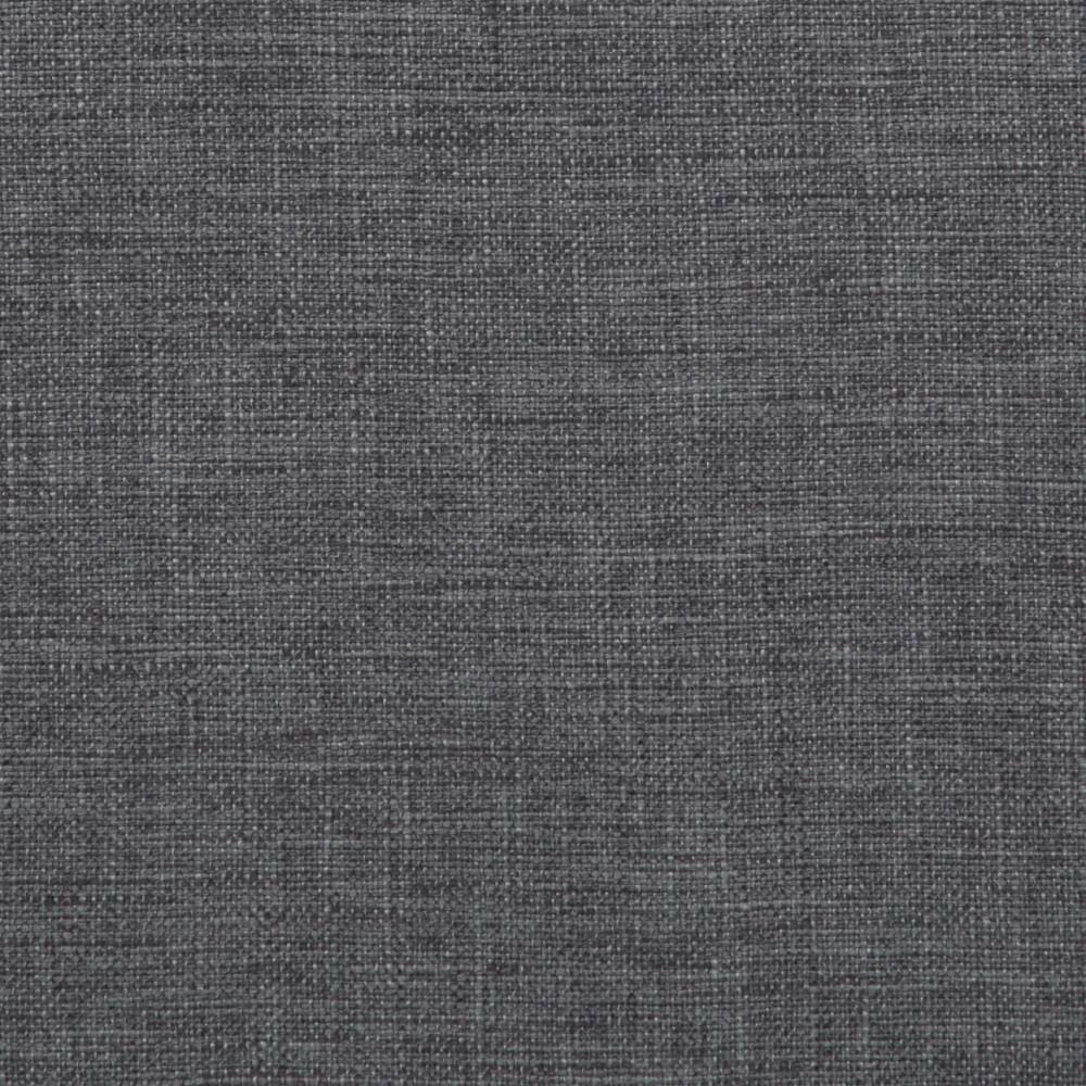 Slate Grey Linen Style Fabric | Avalon Vegan Leather Storage Ottoman