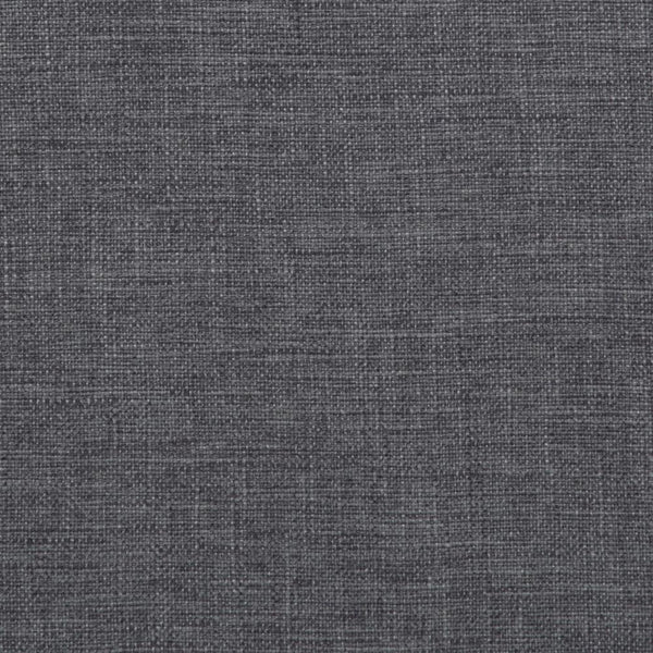 Slate Grey Linen Style Fabric | Avalon Vegan Leather Storage Ottoman