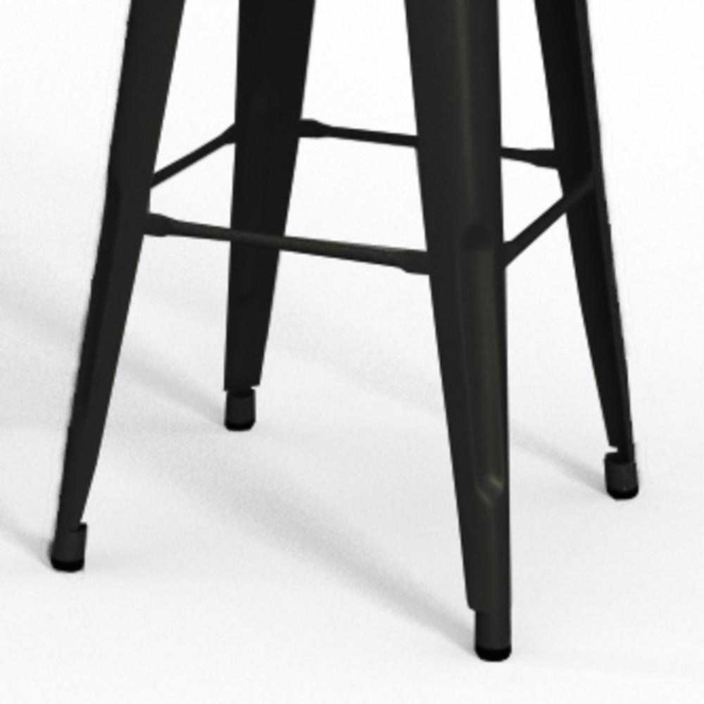 Black 24 inch | Fletcher 24 inch Metal Counter Height Stool (Set of 2)