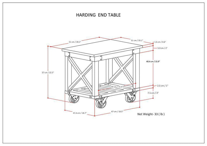 Harding End Table