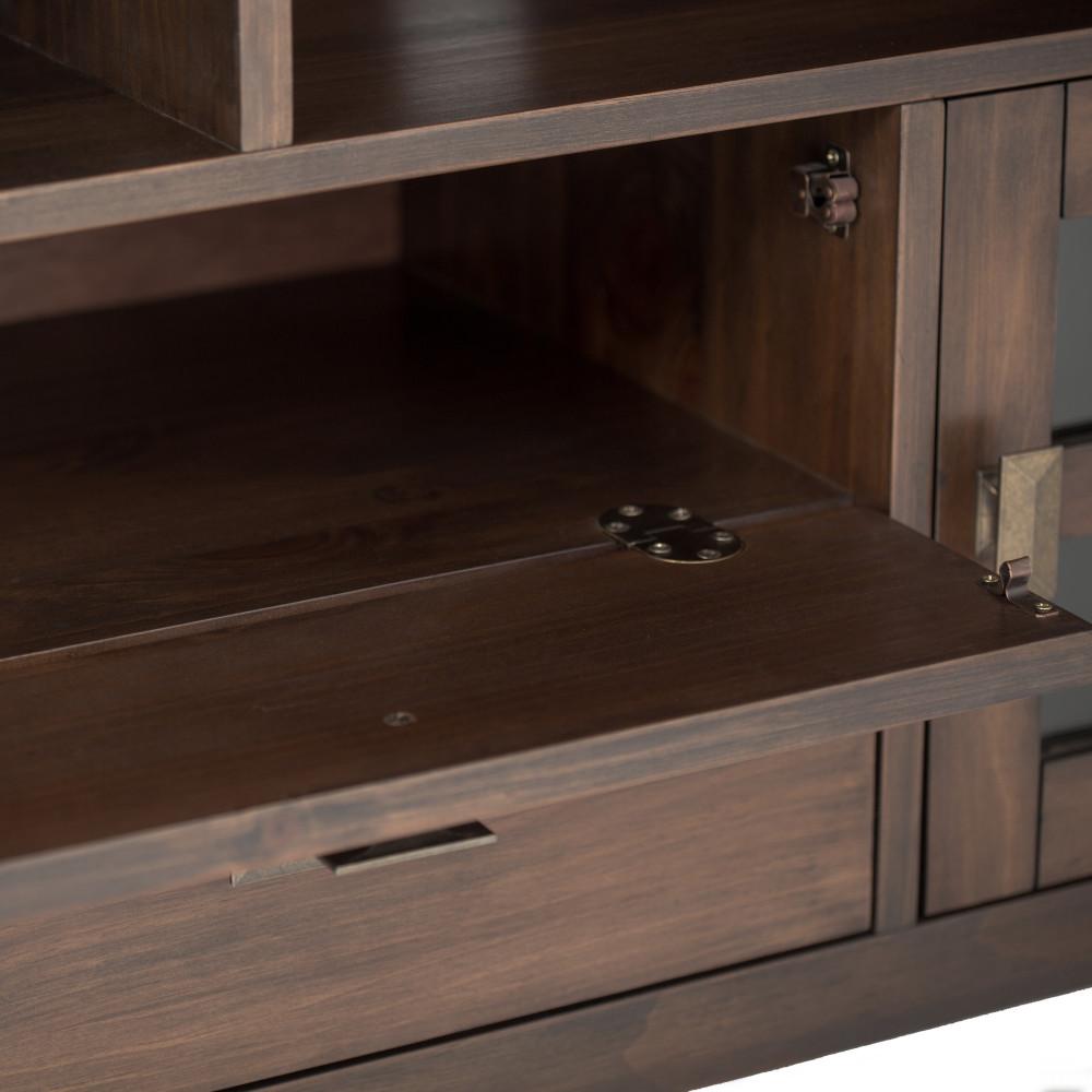 Natural Aged Brown | Artisan 72 inch Tall TV Stand