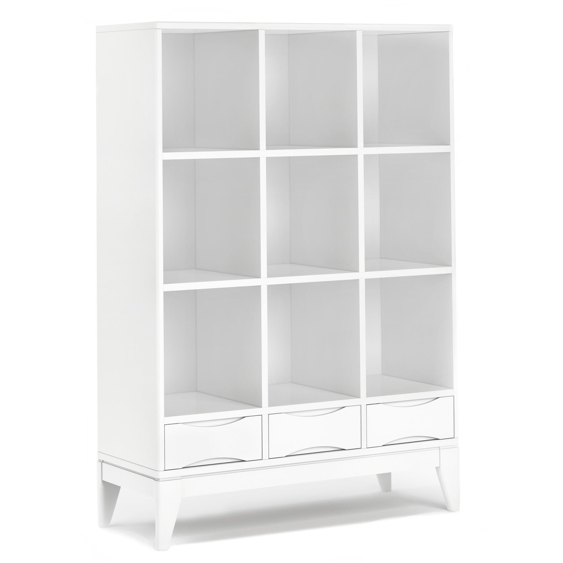 White | Harper 58 x 42 inch Cube Storage with Drawers