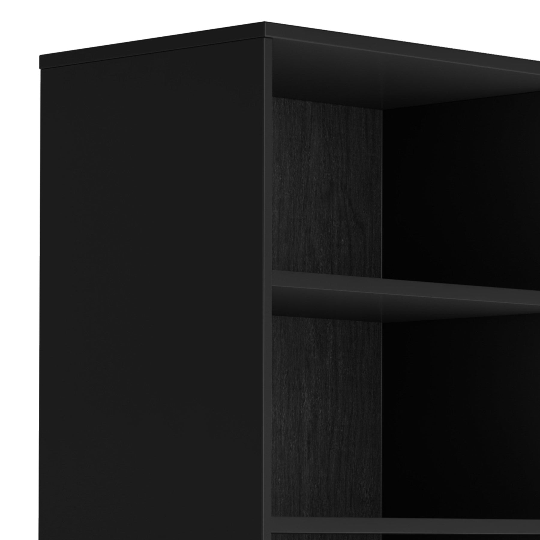 Black | Harper 60 x 24 inch Bookcase with Storage