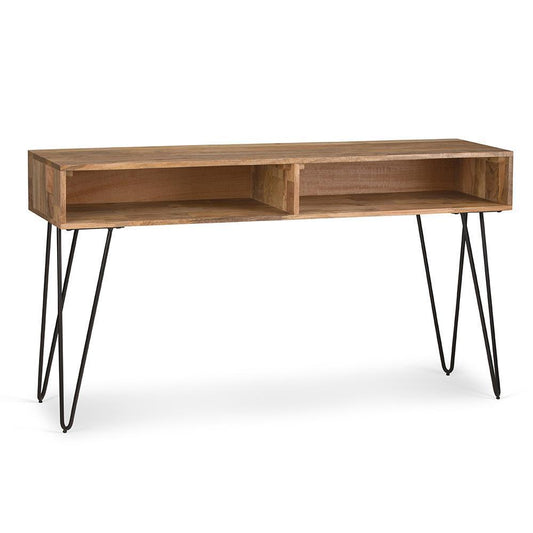 Hunter 55 x 16 inch Console Sofa Table in Natural Mango Wood