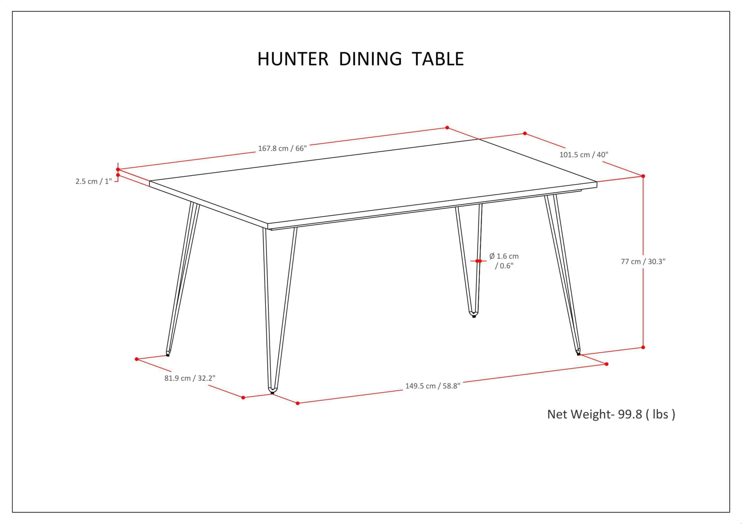 Natural Mango | Hunter Dining Table