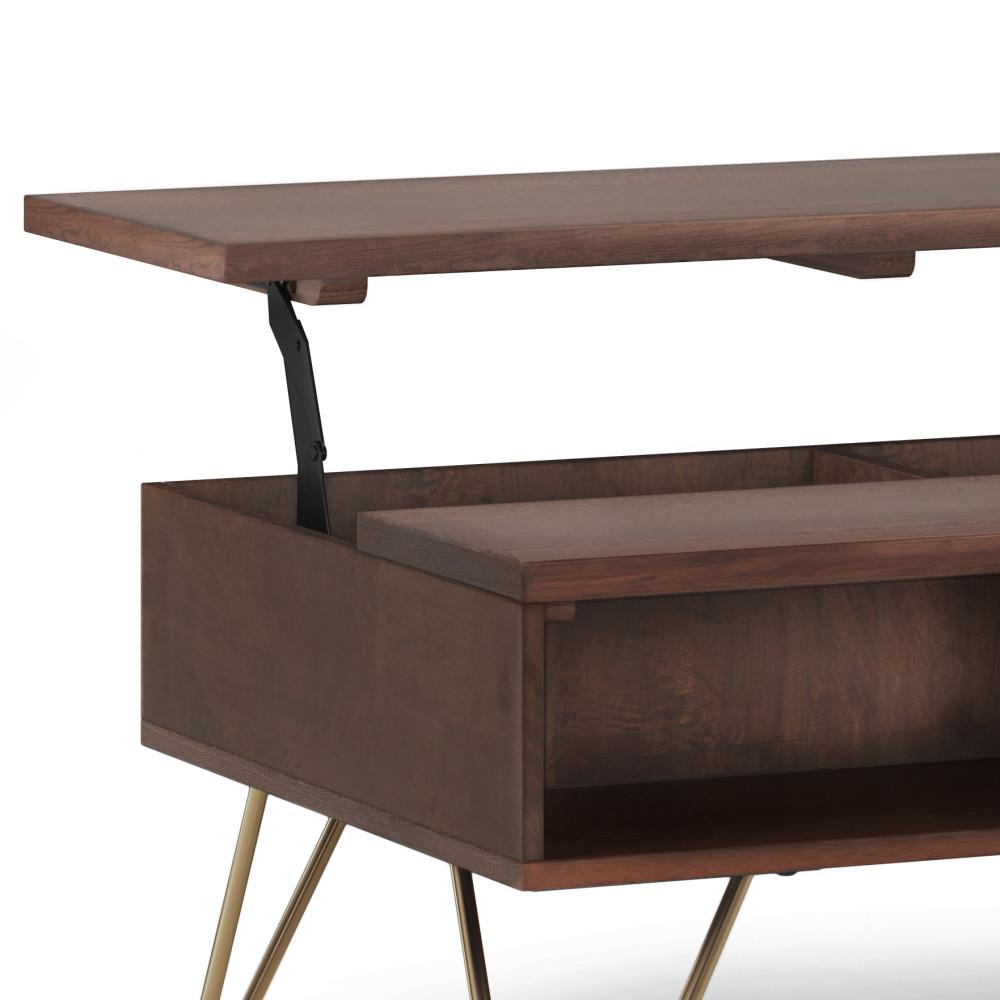 Umber Brown Gold | Hunter Small Lift Top Coffee Table