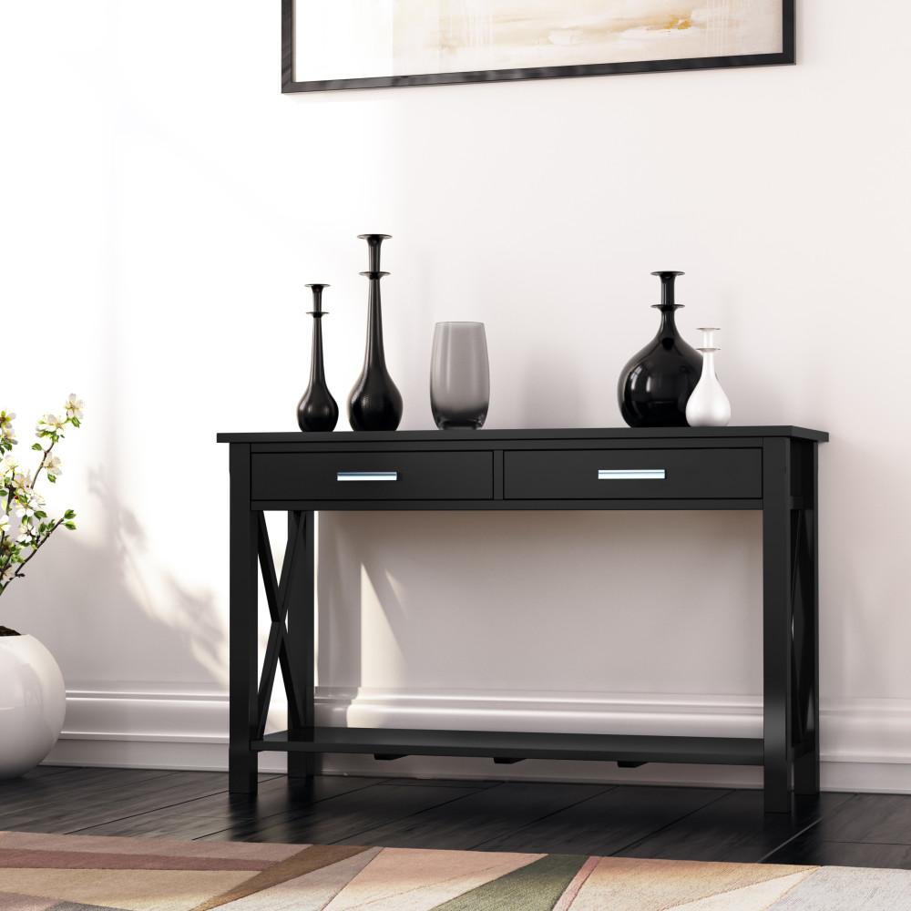 Black | Kitchener 47.5 inch Console Sofa Table