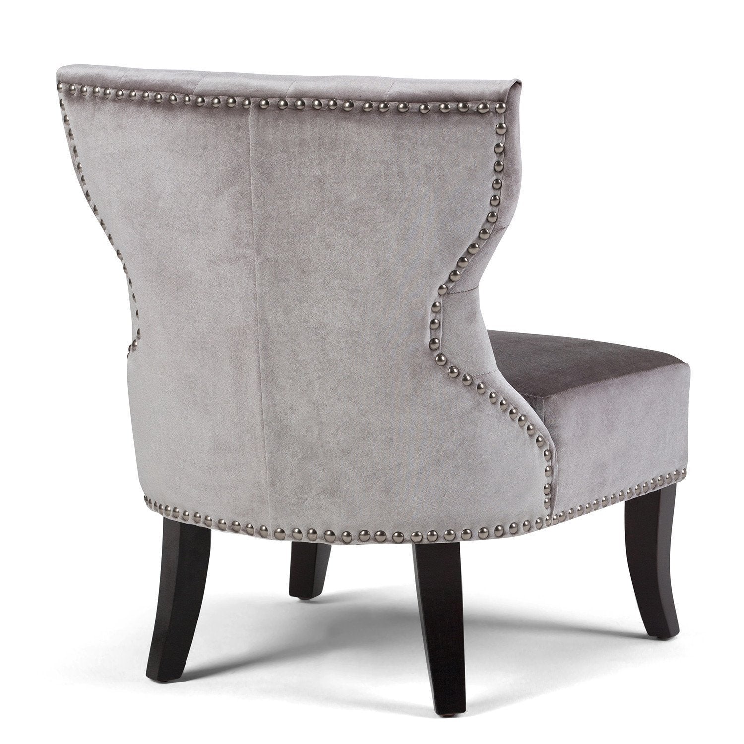 Grey Velvet Fabric | Kitchener Accent Chair