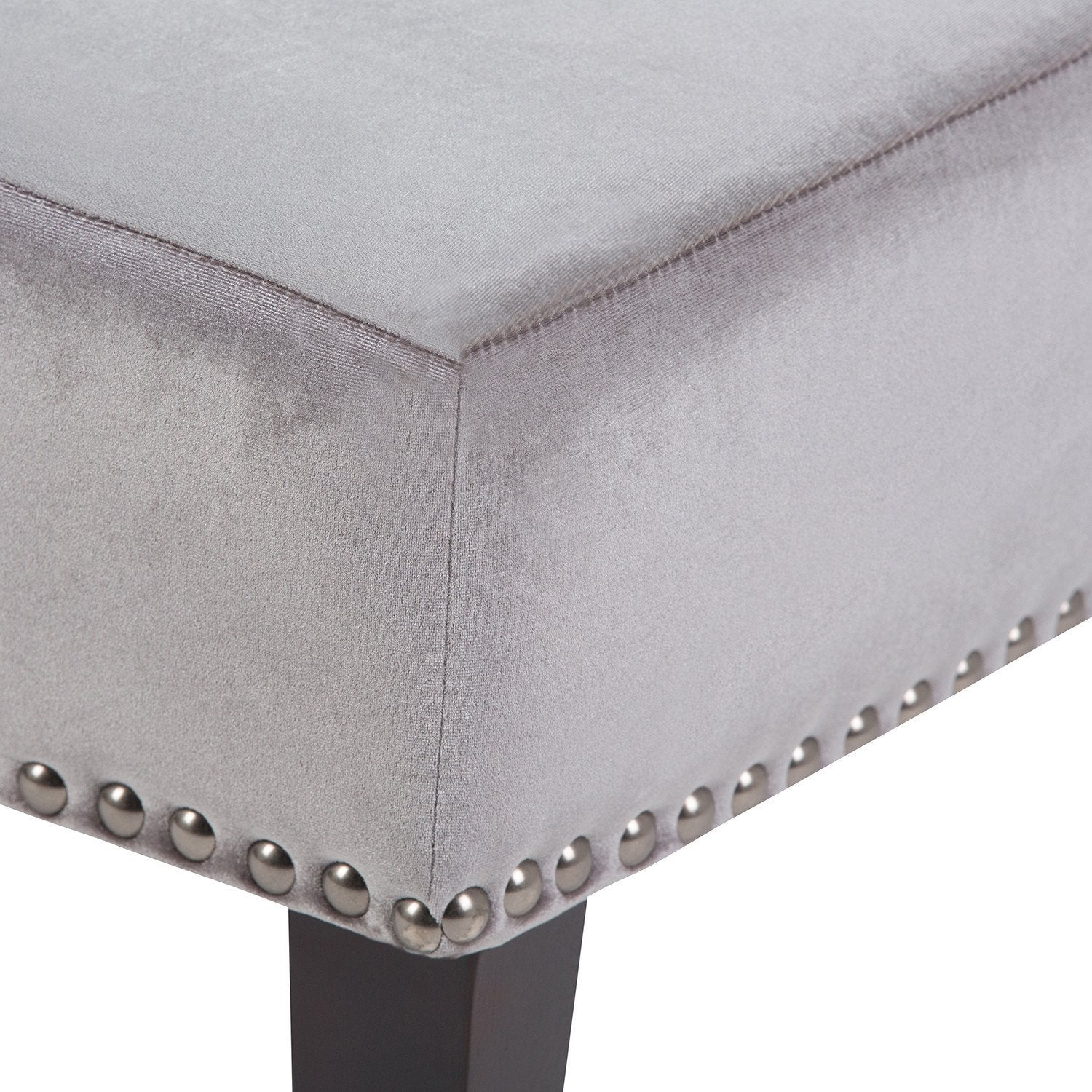 Grey Velvet Fabric | Kitchener Accent Chair