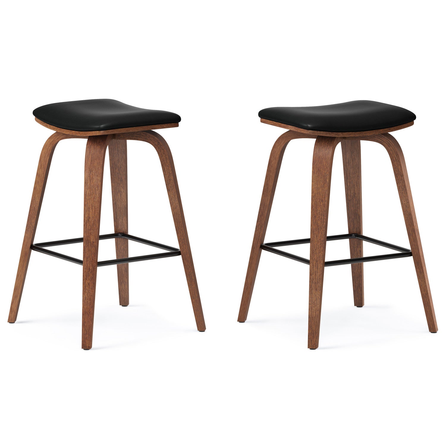 Larsen Saddle Bar Stool (Set of 2)