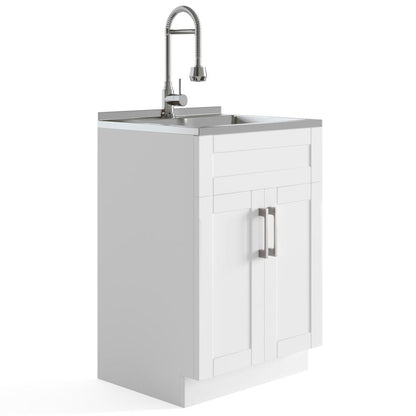 Pure White | Hennessy Stainless Steel Laundry Cabinet