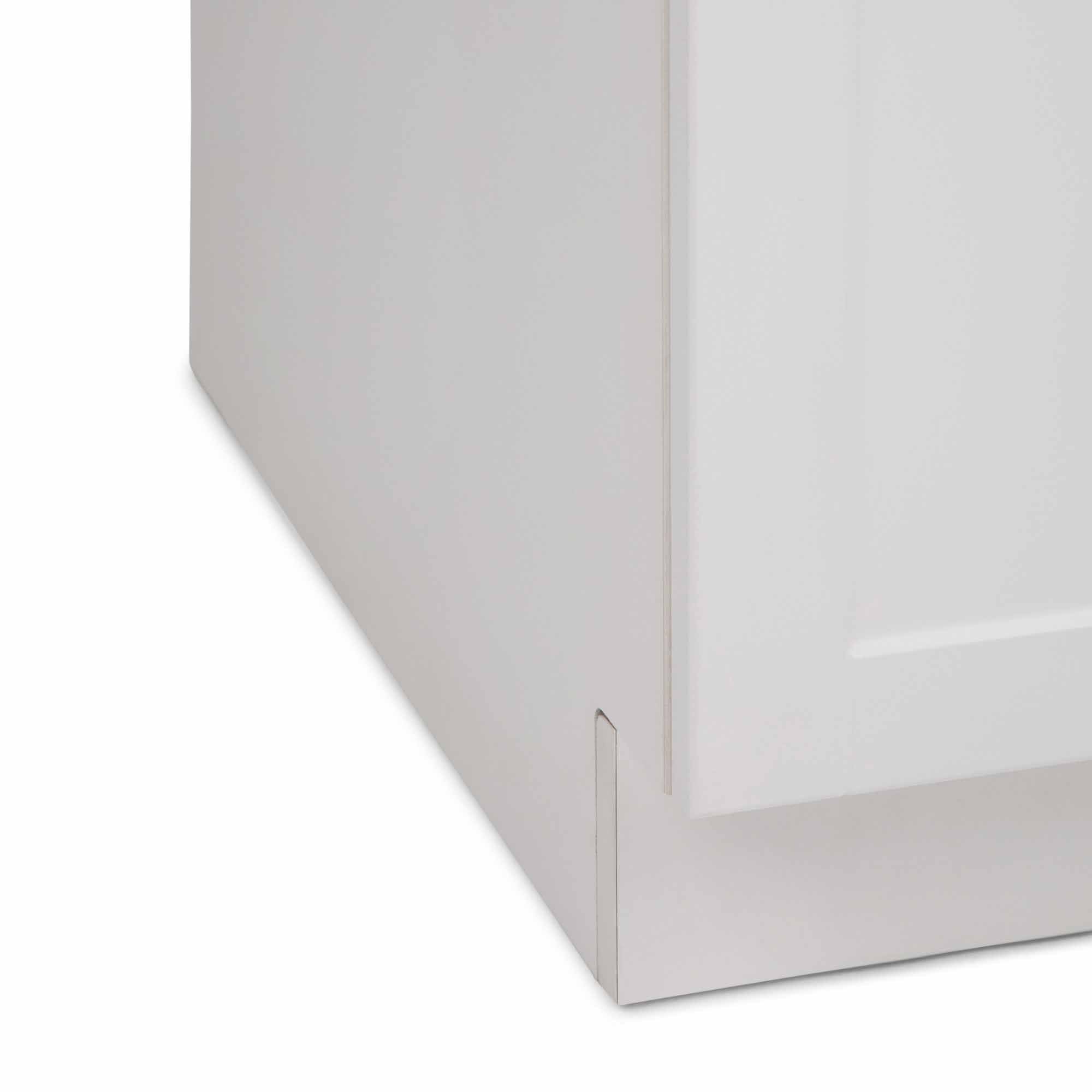 Pure White | Kyle 24 inch Laundry Cabinet with Pull-out Faucet and ABS Sink