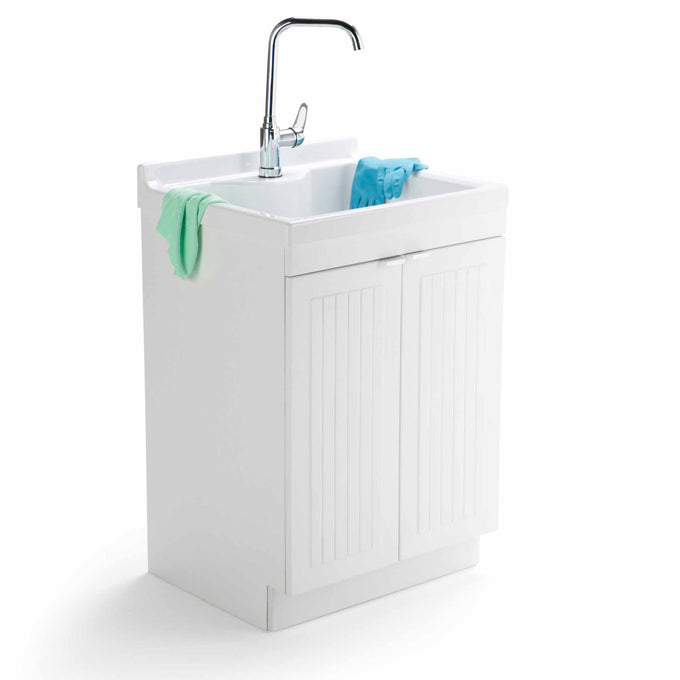 24 Inch Pure White | Murphy ABS Laundry Cabinet