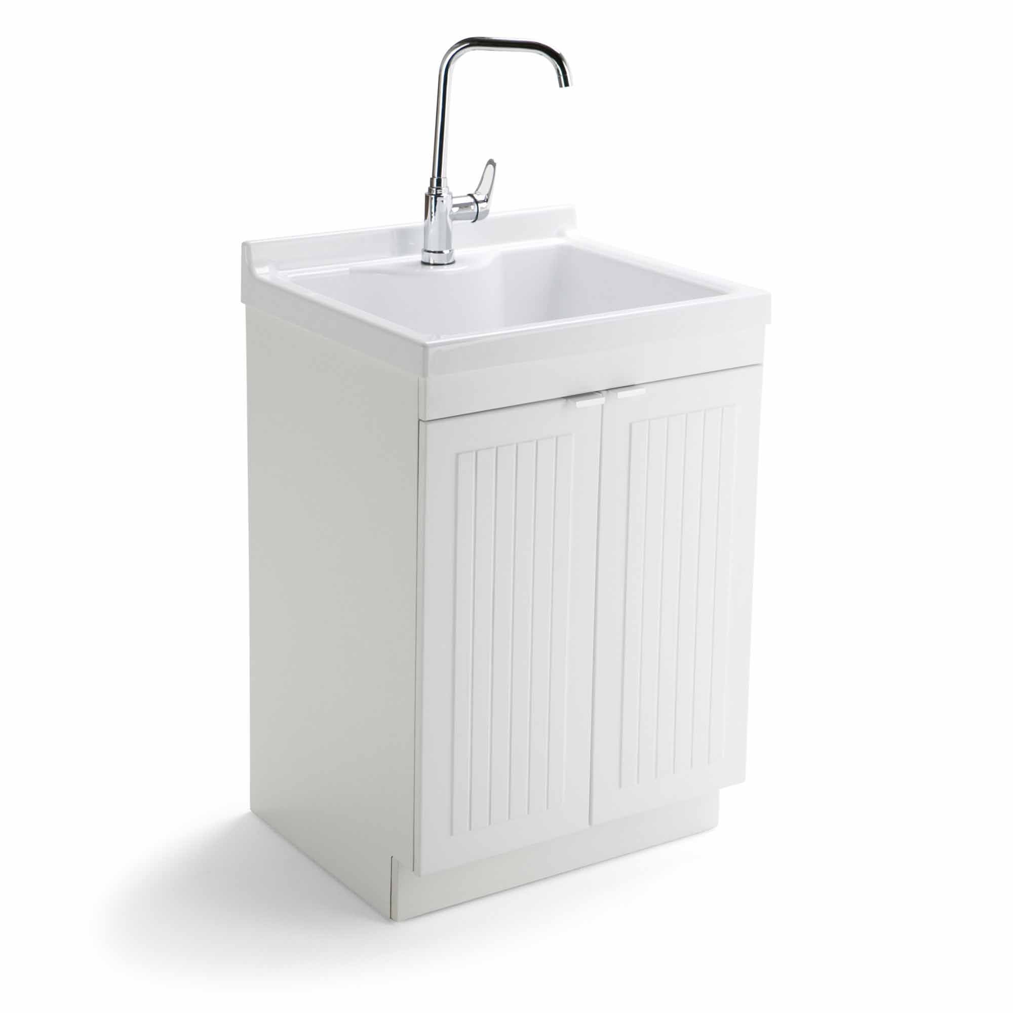 24 Inch Pure White | Murphy ABS Laundry Cabinet