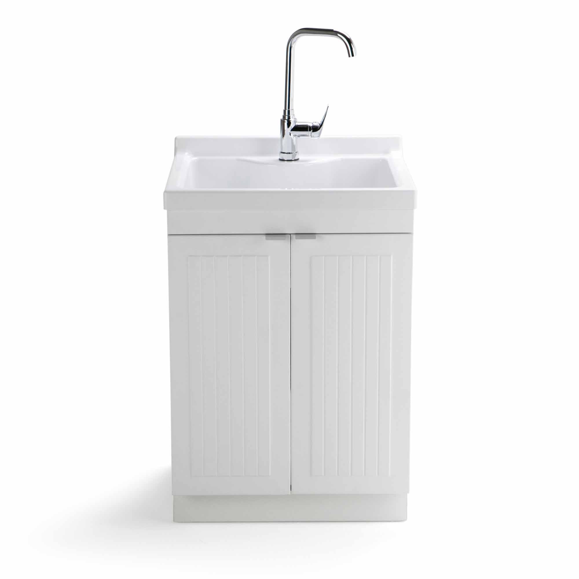 24 Inch Pure White | Murphy ABS Laundry Cabinet
