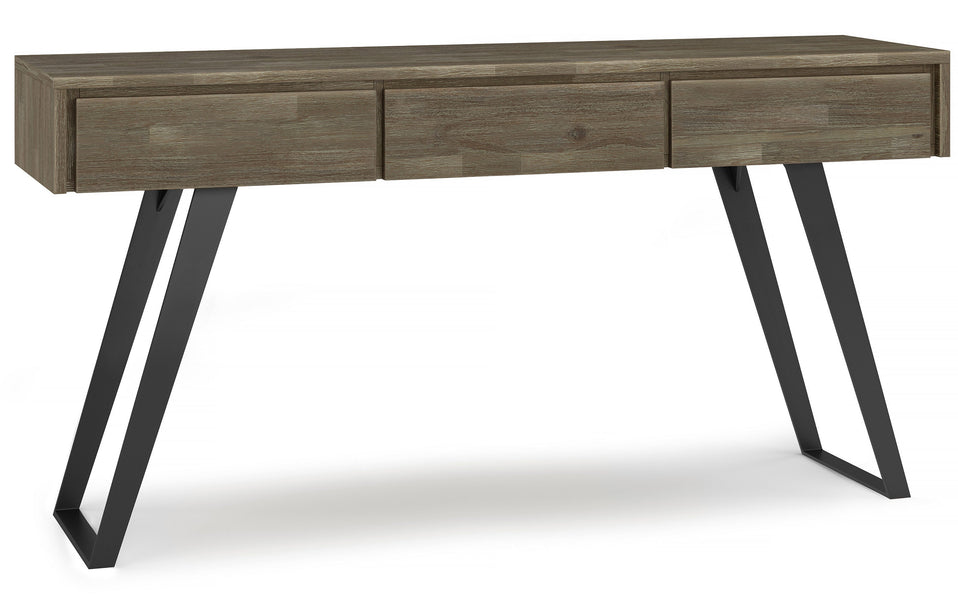 Distressed Grey | Lowry Solid Acacia Console Sofa Table