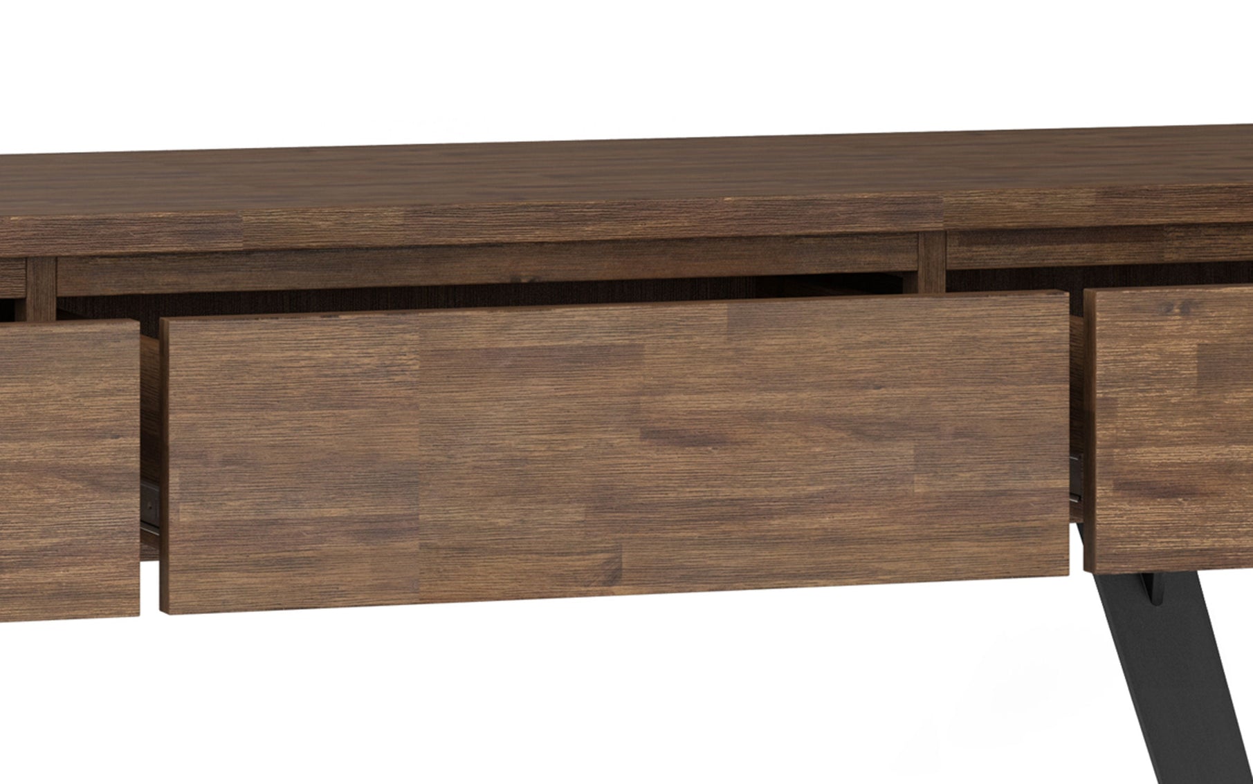 Rustic Natural Aged Brown | Lowry Solid Acacia Console Sofa Table
