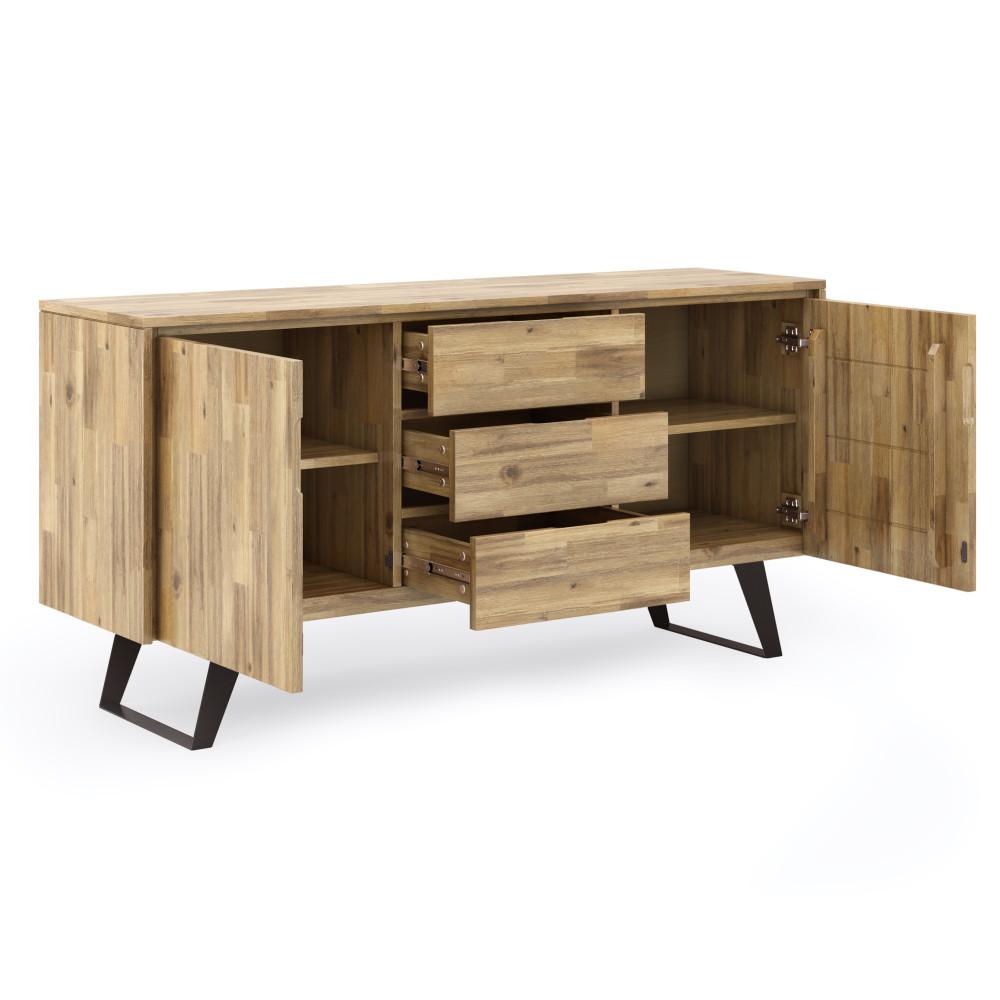 Distressed Golden Wheat Acacia | Lowry Sideboard Buffet