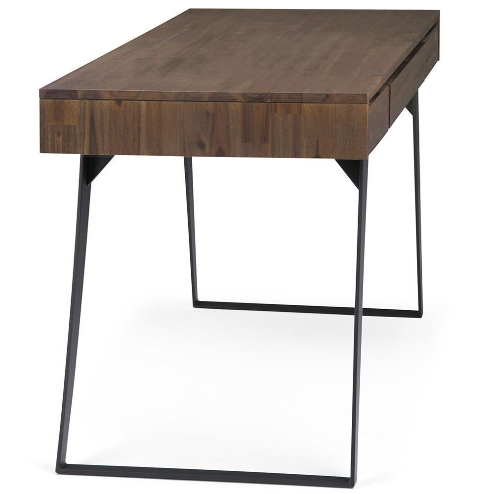Rustic Natural Aged Brown Solid Wood - Acacia | Lowry Desk