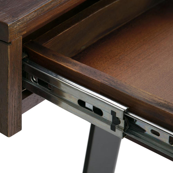 Distressed Charcoal Brown Acacia | Lowry Desk