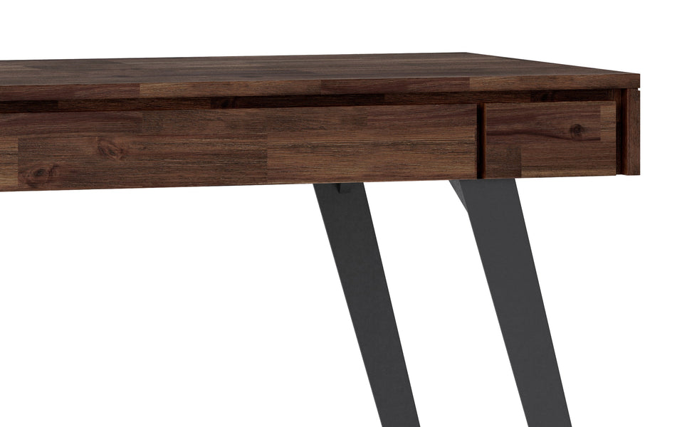 Distressed Charcoal Brown | Lowry Small Desk