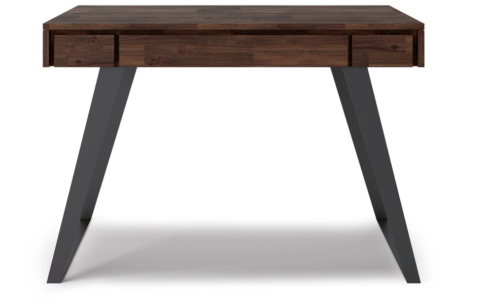 Distressed Charcoal Brown | Lowry Small Desk