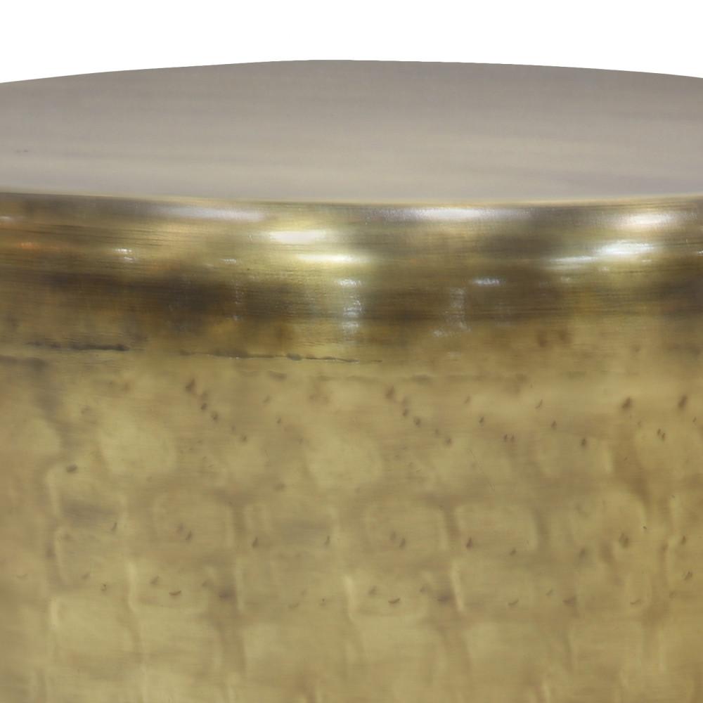 Antique Gold | Garvy 20 inch Metal Side Table