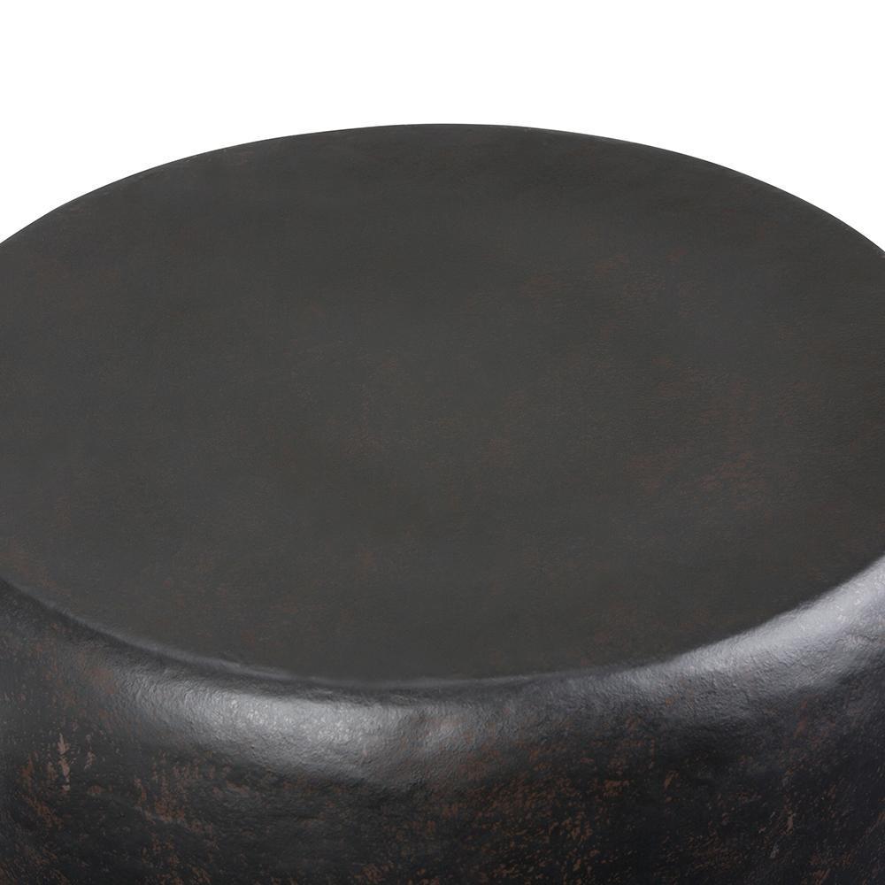 Rustic Bronze | Garvy 20 inch Metal Side Table
