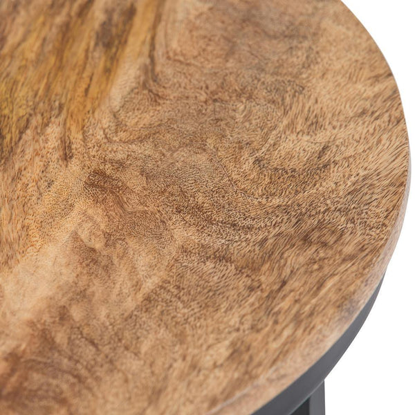 Natural Black | Jenna Round Side Table