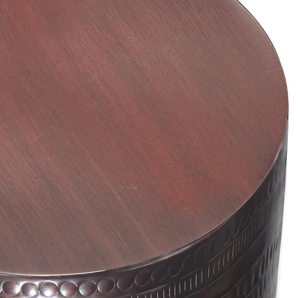 Oil Rubbed Bronze | Johnsen Large Metal Accent Table