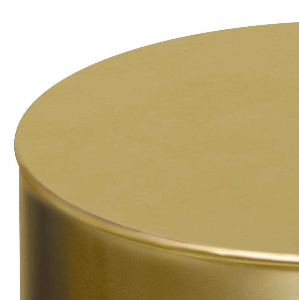Black and Gold Ombre | Curtis Metal Cylinder Accent Table
