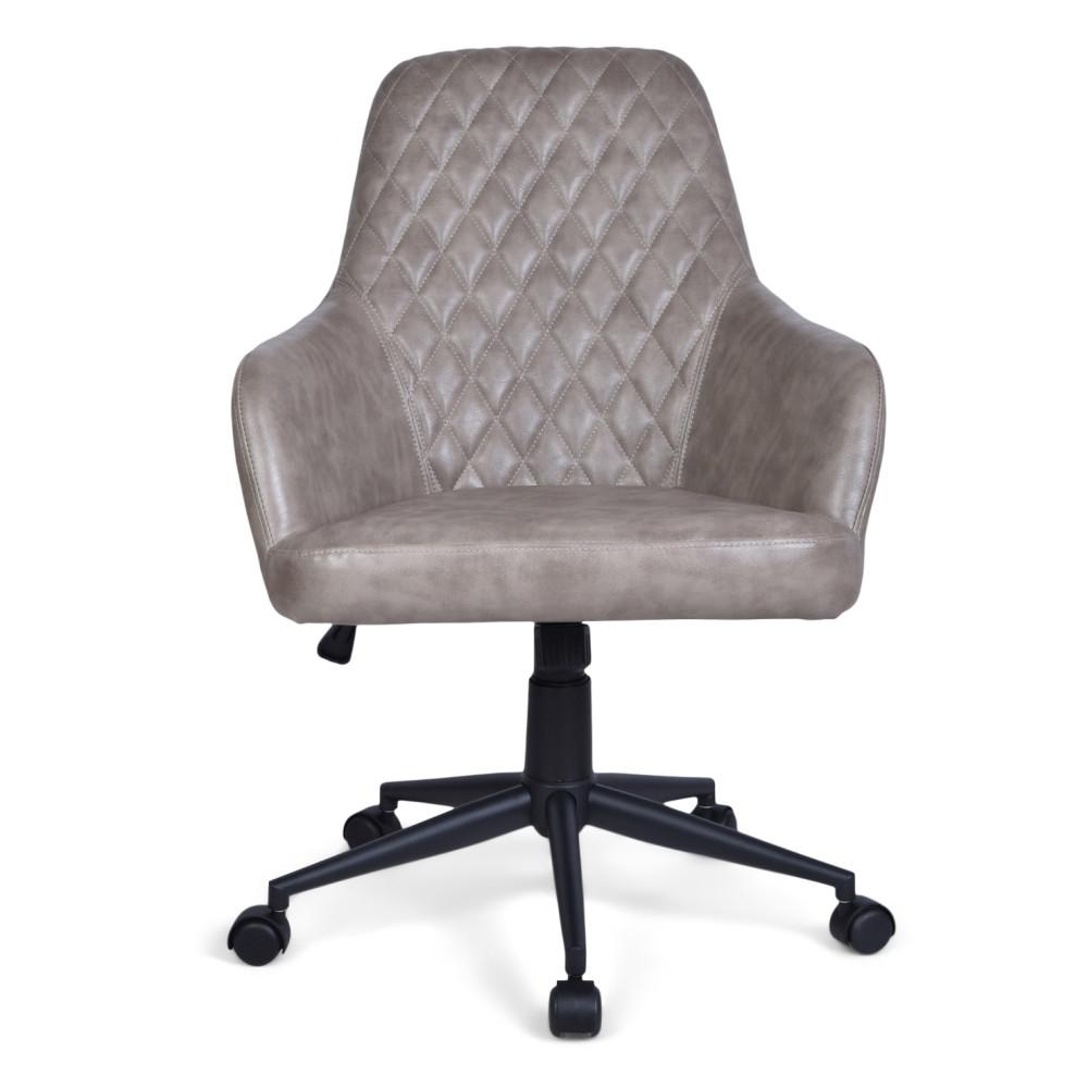 Distressed Grey Distressed Vegan  Leather | Goodwin Swivel Office Chair