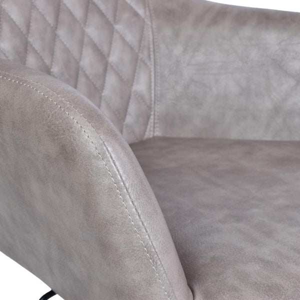 Distressed Grey Distressed Vegan  Leather | Goodwin Swivel Office Chair