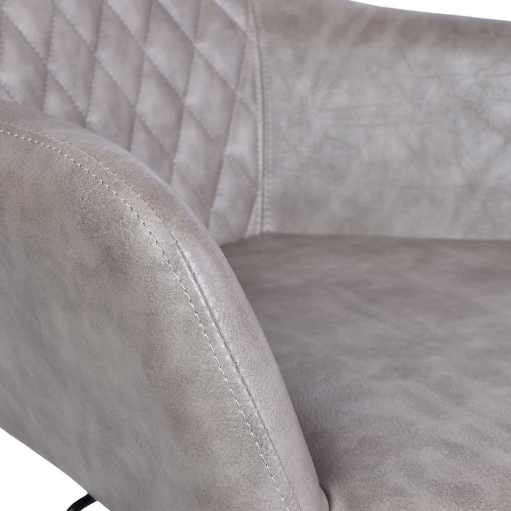 Distressed Grey Distressed Vegan  Leather | Goodwin Swivel Office Chair