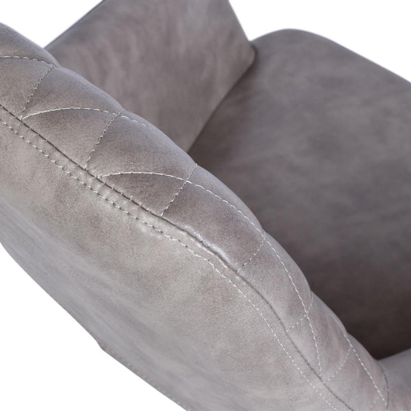Distressed Grey Distressed Vegan  Leather | Goodwin Swivel Office Chair