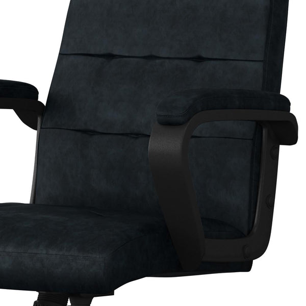  Distressed Blue Distressed Vegan Leather | Brewer Swivel Office Chair