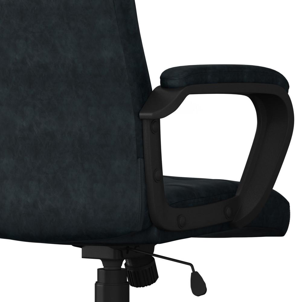  Distressed Blue Distressed Vegan Leather | Brewer Swivel Office Chair