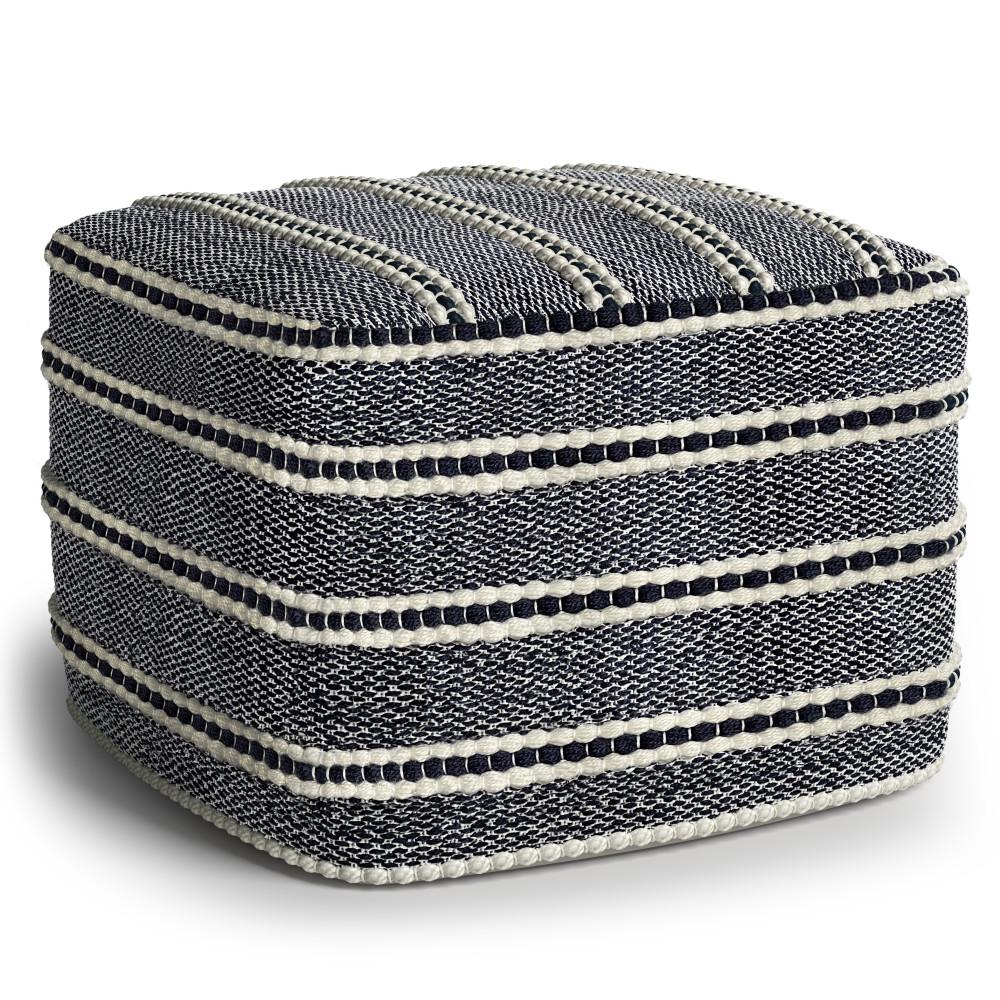 Corrie Square Woven Outdoor/ Indoor Pouf