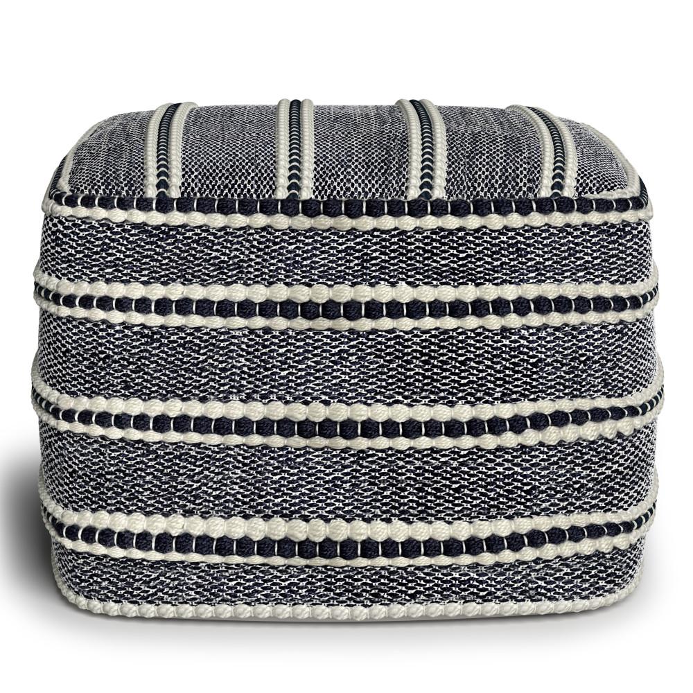  Corrie Square Woven Outdoor/ Indoor Pouf