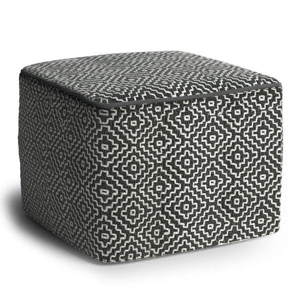 Briella Square Woven Outdoor/ Indoor Pouf