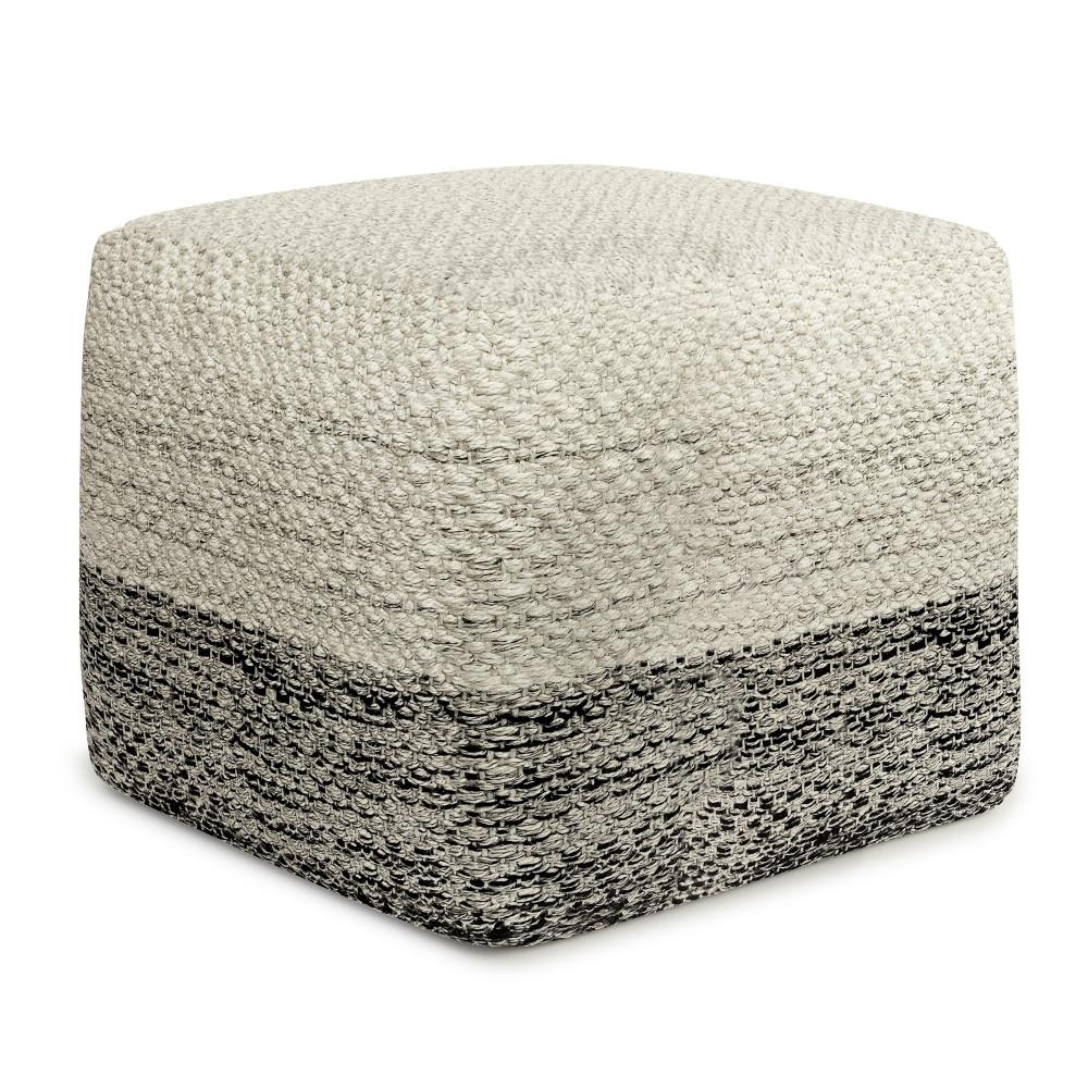 Macie Square Woven Outdoor/ Indoor Pouf