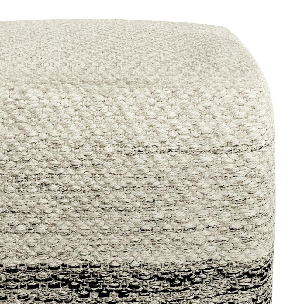 Macie Square Woven Outdoor/ Indoor Pouf