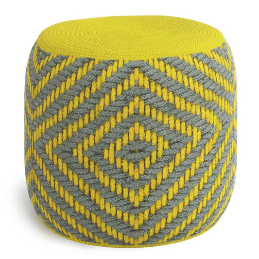 Kent Round Woven Outdoor/ Indoor Pouf